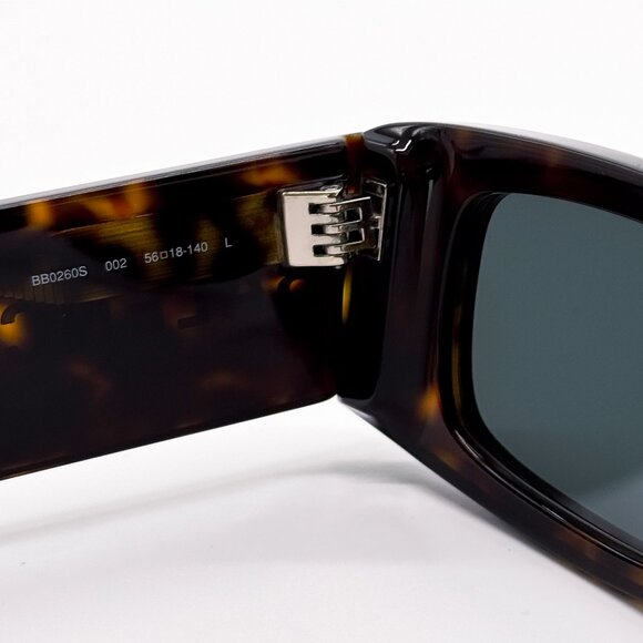 NEW BALENCIAGA BB0260S 002 UNISEX DARK HAVANA/GREEN SUNGLASSES BALENCIAGA - Picture 10 of 12